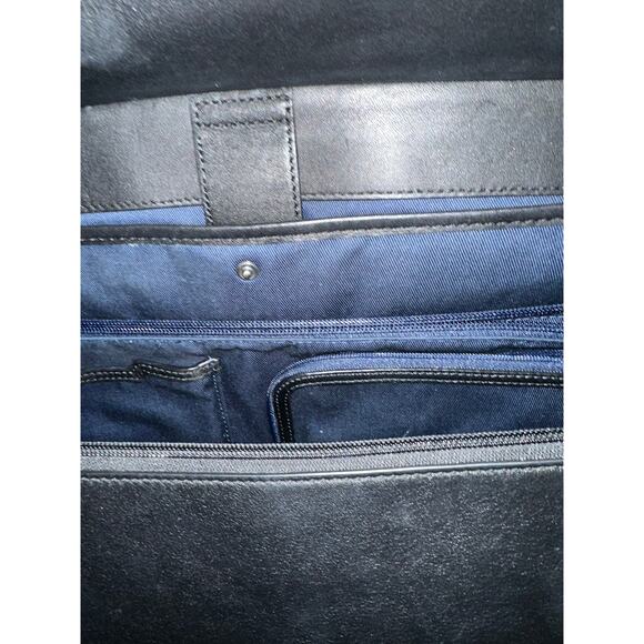 TUMI Mariella Collection Thalia Satchel In Black Calf Leather - Picture 9 of 13